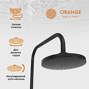 Душевая система Orange O-Shower OW02b Черная матовая-9