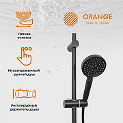 Душевая система Orange O-Shower OW02b Черная матовая-10