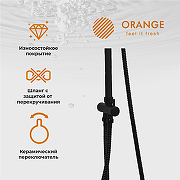 Душевая система Orange O-Shower OW02b Черная матовая-11