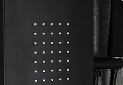 Душевая панель Frap F24005-6 с гидромассажем Черная матовая-5