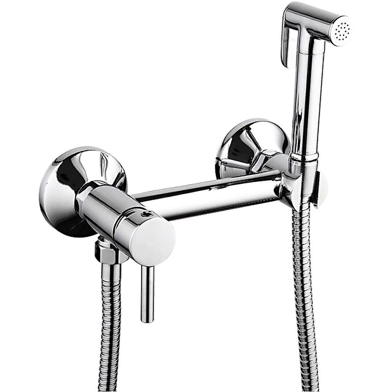 Гигиенический душ со смесителем Frap F7503 Хром гигиенический душ со смесителем frap f7505 3 золотой