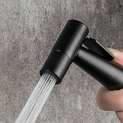 Гигиенический душ со смесителем Frap F7503-6 Черный матовый-8