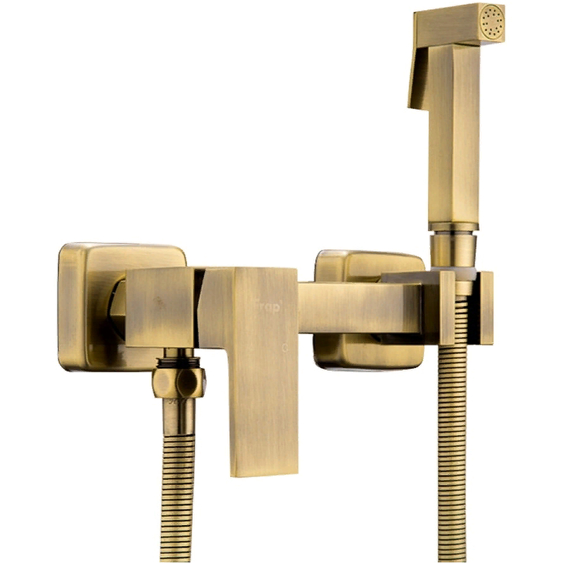 Гигиенический душ со смесителем Frap F7504-4 Бронза гигиенический душ frap f7504 4 бронза