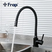 Смеситель для кухни Frap F40994-6 Черный матовый-4