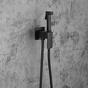Гигиенический душ со смесителем Frap F7506-6 Черный матовый-11