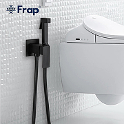 Гигиенический душ со смесителем Frap F7506-6 Черный матовый-12