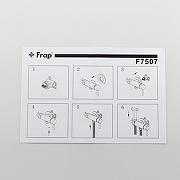 Гигиенический душ со смесителем Frap F7507 Хром-9
