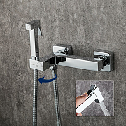 Гигиенический душ со смесителем Frap F7511 Хром-9