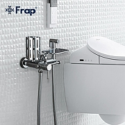 Гигиенический душ со смесителем Frap F7513 Хром-10