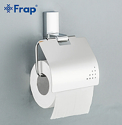 Держатель туалетной бумаги Frap F18 F1803 с крышкой Хром-2
