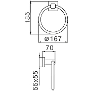Кольцо для полотенец Frap F303 F30304 Сатин-1