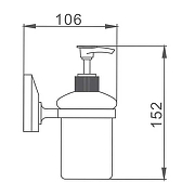 Дозатор для жидкого мыла Frap F16 F1627 Белый матовый-9
