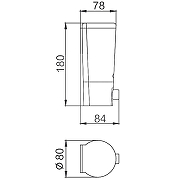 Дозатор для жидкого мыла Frap F406 Хром-7
