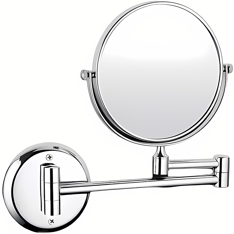 Косметическое зеркало Frap F6108 с увеличением Хром