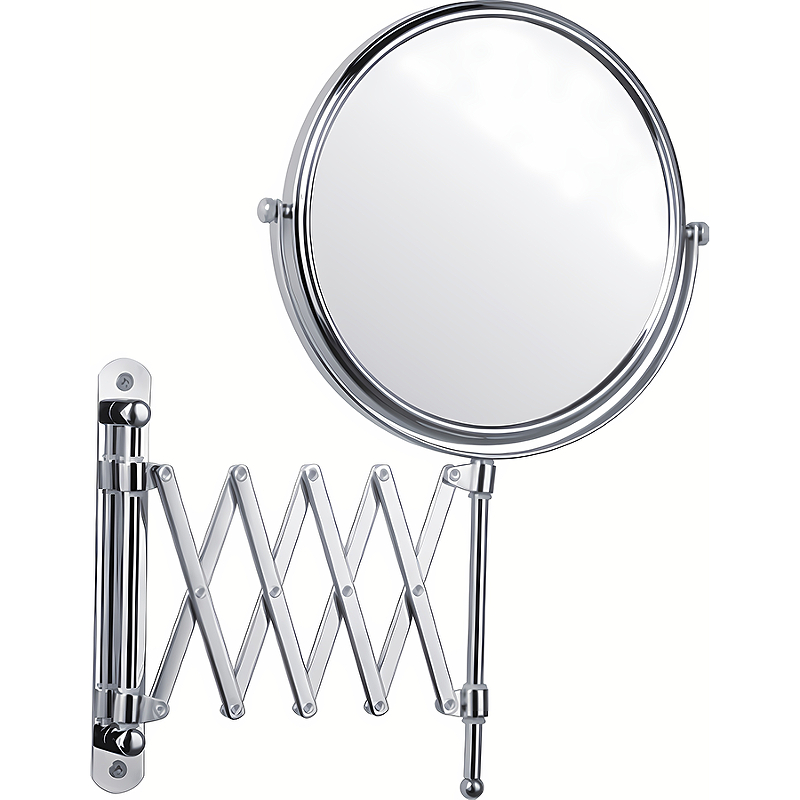 Косметическое зеркало Frap F6408 с увеличением Хром