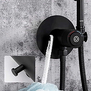 Гигиенический душ со смесителем Gappo G7288-6 с термостатом Черный матовый-8