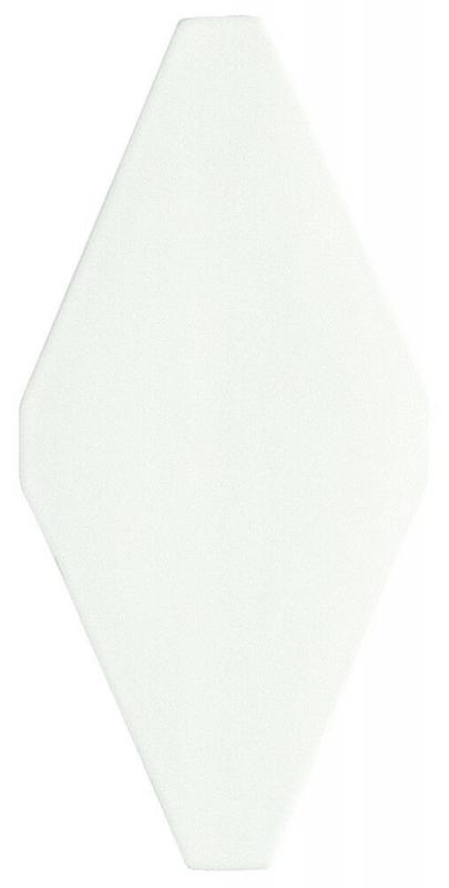 Керамическая плитка Adex Rombos Liso Blanco Z настенная 10х20 см