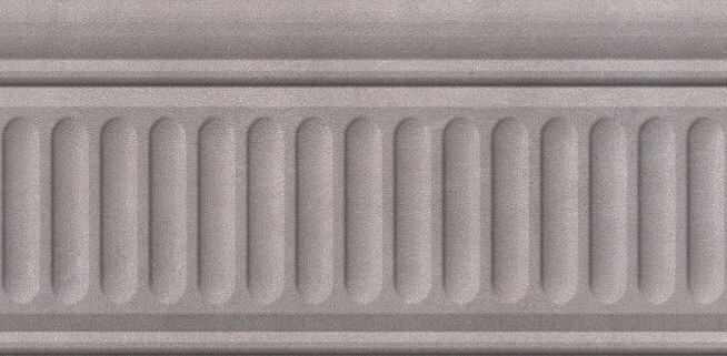 Керамический бордюр Kerama Marazzi Александрия серый структурированный 20х9,9 см