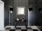 Керамический декор Kerama Marazzi Астория черный мозаичный 25х75 см-1