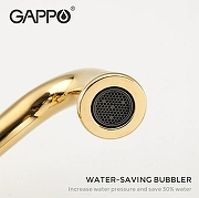 Смеситель для раковины Gappo G89-6 G1389-6 Золото-4