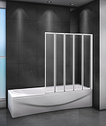 Шторка на ванну Cezares Relax 120 R RELAX-V-5-120/140-P-Bi-R профиль Серый стекло рифленое-1
