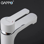 Смеситель для раковины Gappo G02-8 G1002-8 Белый Хром-4