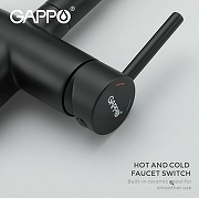 Смеситель для кухни Gappo G4398-36 Черный матовый-8