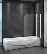 Шторка на ванну Cezares Relax 100 R RELAX-V-11-100/140-P-Bi-R профиль Серый стекло рифленое-1