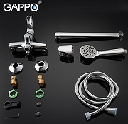 Смеситель для ванны Gappo G35 G2235 универсальный Хром-10