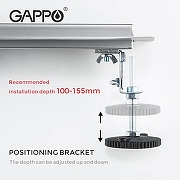 Душевой лоток Gappo G85007-3 с решеткой Нержавеющая сталь-5
