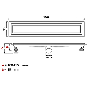 Душевой лоток Gappo G86007-4 с решеткой под плитку-13