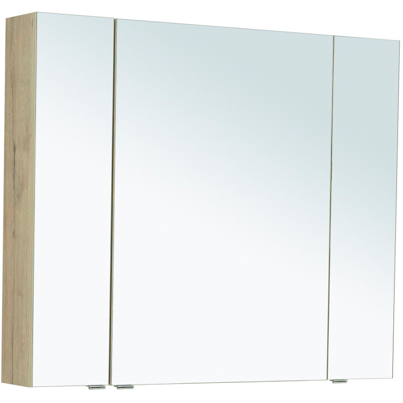 Зеркальный шкаф Aquanet Алвита New 100 277545 Дуб Веллингтон комплект мебели для ванной aquanet алвита new 100 274115 дуб веллингтон белый