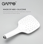 Смеситель на борт ванны Gappo G17-8 G1117-8 Белый Хром-5