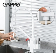 Смеситель для кухни Gappo G17-8 G4317-8 Белый-5