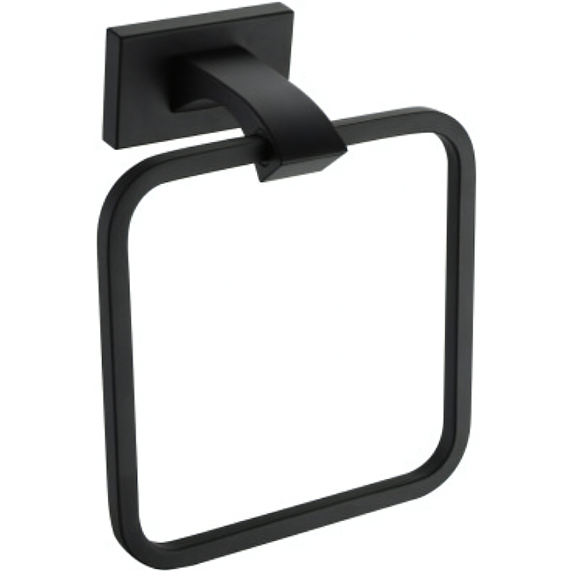 Кольцо для полотенец Gappo G0704-6 Черное матовое полка для полотенец gappo g0724 6 черная матовая