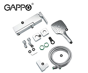Смеситель для ванны Gappo G18 G3018 Хром-8