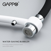 Смеситель для кухни Gappo G48 G4348 Белый Черный-6