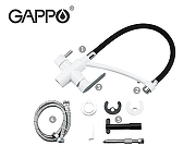 Смеситель для кухни Gappo G48 G4348 Белый Черный-8