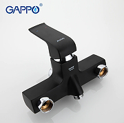 Смеситель для ванны Gappo G50 G2250 универсальный Черный матовый-10