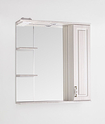 Зеркало со шкафом Style Line Олеандр 2 Люкс 75 ЛС-00000203 с подсветкой Рельеф пастель-2