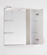 Зеркало со шкафом Style Line Олеандр 2 Люкс 75 ЛС-00000203 с подсветкой Рельеф пастель-3