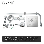 Душевая система Gappo G2418-1 Хром-8