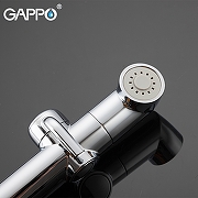 Гигиенический душ со смесителем Gappo G48 G2048-8 Белый Хром-8