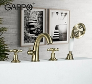 Смеситель на борт ванны Gappo G89-4 G1189-4 Бронза-2