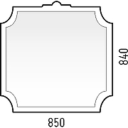Зеркало Corozo Манойр 85 SD-00000980 Белое-5