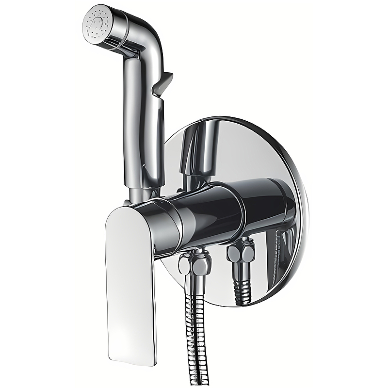Гигиенический душ со смесителем Haiba HB55505 Хром гигиенический душ со смесителем haiba hb5512 4 бронза