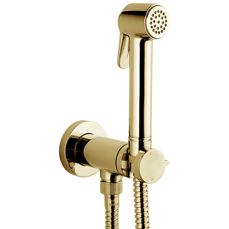 Гигиенический душ со смесителем Bossini Paloma Brass E37005B.021 Золото гигиенический душ со смесителем bossini paloma brass e34007b 073 черный матовый