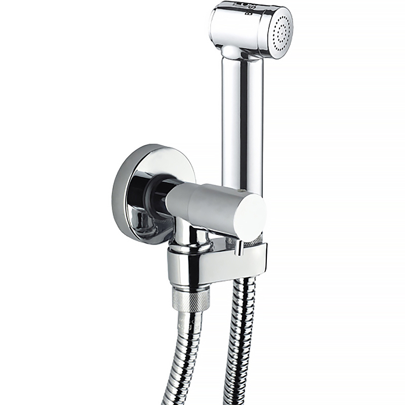 Гигиенический душ с запорным вентилем Bossini Alexa Brass E57001B.030 Хром гигиенический душ с запорным вентилем haiba hb5502 хром