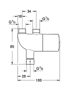 Универсальный термостат Grohe Grohtherm Micro 34487000 Хром-6