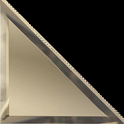 Зеркальная плитка ДСТ Бронза треугольная с фацетом 10мм ТЗБ1-03 25х25 см
